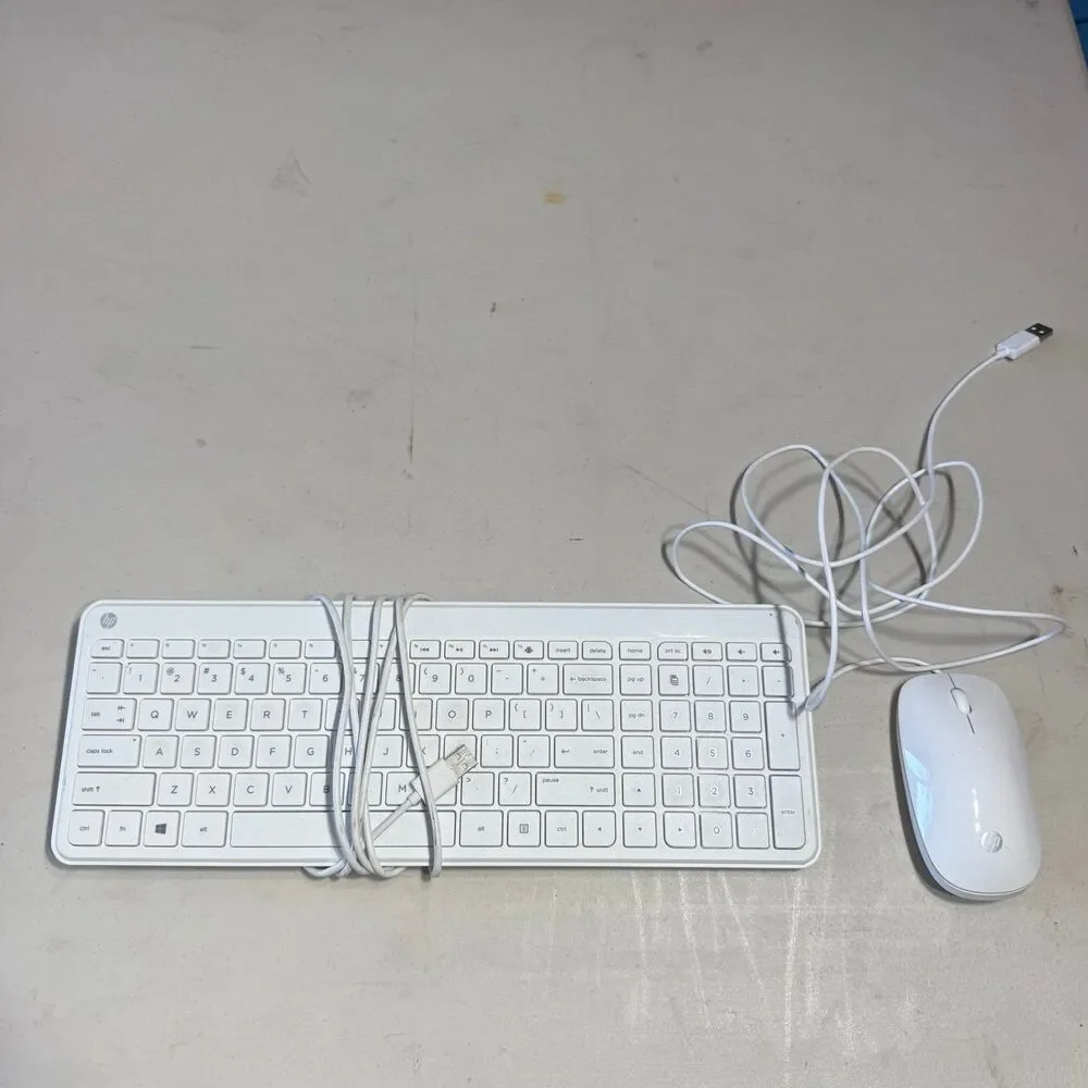 2 HP Wired Keyboards and Mouse Sets